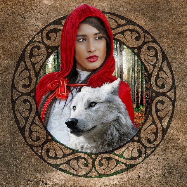 červená karkulka a vlk